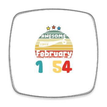 1954 vintage anniversaire rétro édition limitée - Magnet carré - blanc - Devant