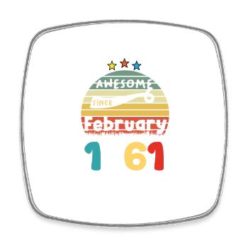 1961 vintage anniversaire rétro édition limitée - Magnet carré - blanc - Devant