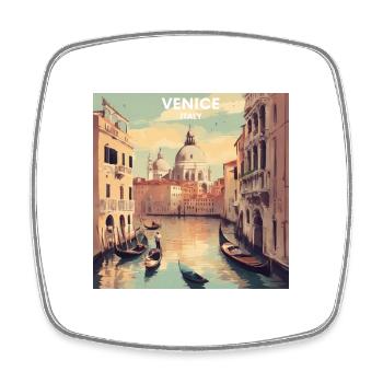 Affiche Vintage Italie Venise - Magnet carré - blanc - Devant
