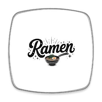 Ramen - Food Lover Design - Magnet carré - blanc - Devant