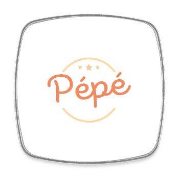 Der Mann der Mythos die Legende pepe Geschenk - Viereckiger Kühlschrankmagnet - Weiß - Vorne