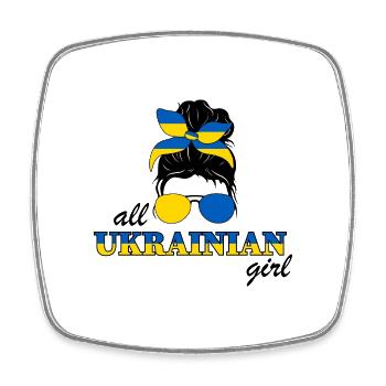 Ukraine fille ukrainienne fille Ukraine femme - Magnet carré - blanc - Devant