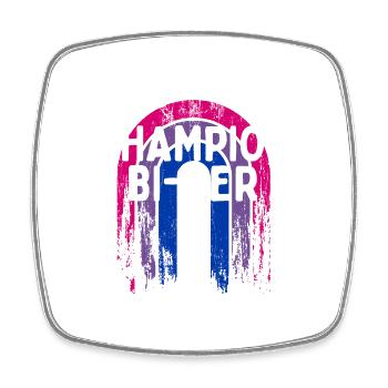 Champion Bi-ker Bisexual LGBTQ Bi Pride LGBT - Viereckiger Kühlschrankmagnet - Weiß - Vorne