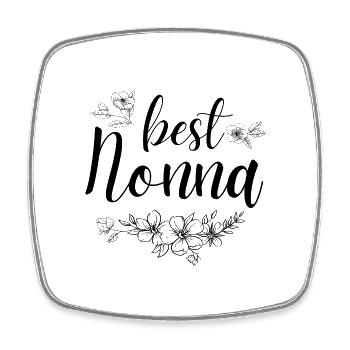 Beste Nonna. Nonna Geschenk - Viereckiger Kühlschrankmagnet - Weiß - Vorne