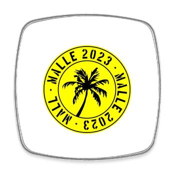 Malle 2023 - Square fridge magnet - white - Front