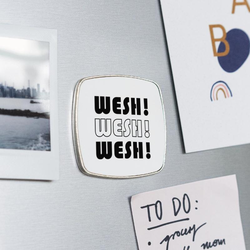 Square fridge magnet