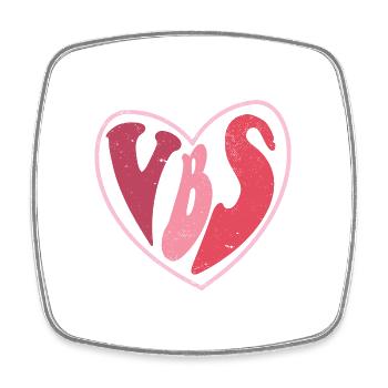 VBS Crew Summer Camp Vacation Bible School Bible - Square fridge magnet - white - Front