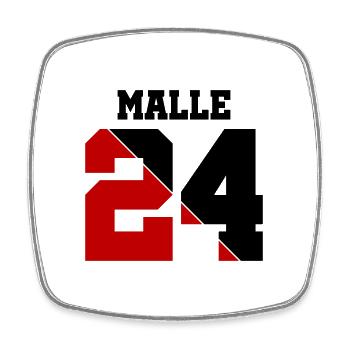 Malle 24 - Magnet carré - blanc - Devant