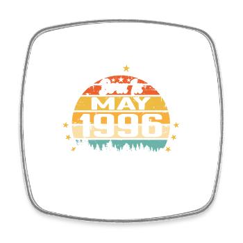 May 1996 Birthday Gift Born In May 1996 - Square fridge magnet - white - Front