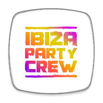 Ibiza Party Crew Colorful - Square fridge magnet - white - Front