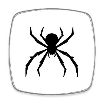 spider - Square fridge magnet - white - Front