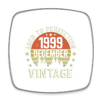 Cadeau Anniversaire Rétro - Nées En Décembre 1999 - Magnet carré - blanc - Devant