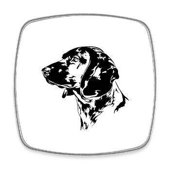 BAVARIAN MOUNTAIN SWEAT DOG Chiens de chasse Wilsigns - Magnet carré - blanc - Devant