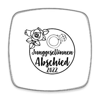 Junggesellinnenabschied 2022 - Viereckiger Kühlschrankmagnet - Weiß - Vorne