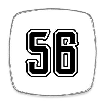 56 Number Symbol - Square fridge magnet - white - Front