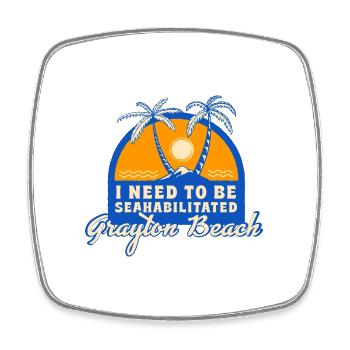 I Need To Be Seahabilitated Grayton Beach Summer - Viereckiger Kühlschrankmagnet - Weiß - Vorne
