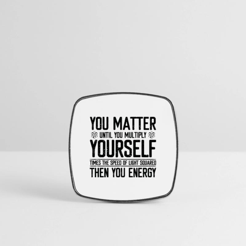 Quantum Physics Physicist Physics Professor Molecule Square fridge magnet