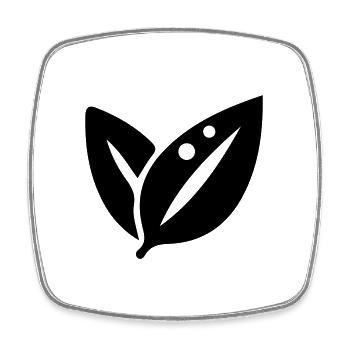 Sheet Ecology - Square fridge magnet - white - Front
