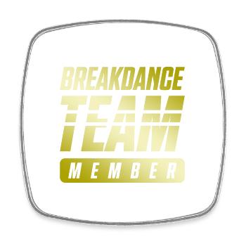 Breakdance Team - Square fridge magnet - white - Front