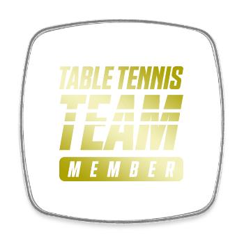 Table Tennis Team - Viereckiger Kühlschrankmagnet - Weiß - Vorne