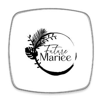 future mariée evjf cadeau vie de jeune fille - Magnet carré - blanc - Devant