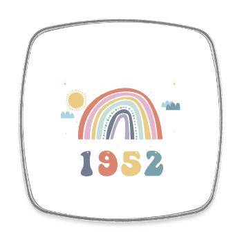 Making The World Better Place Since 1952, Cute - Square fridge magnet - white - Front