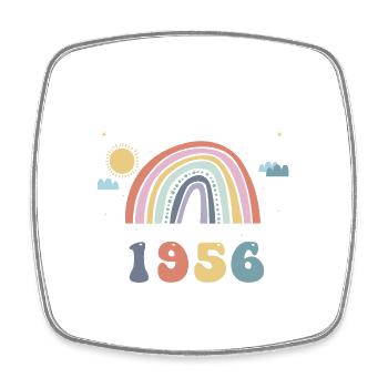 Making The World Better Place Since 1956, Cute - Square fridge magnet - white - Front