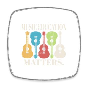 Music Teacher Music Education Matters Musician - Viereckiger Kühlschrankmagnet - Weiß - Vorne