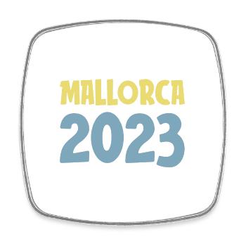 Mallorca 2023 - Square fridge magnet - white - Front