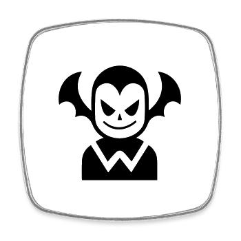 Vampire - Square fridge magnet - white - Front