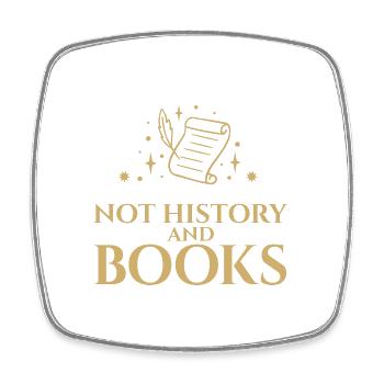 Bookworm Ban Liars And Crooks Not History And - Viereckiger Kühlschrankmagnet - Weiß - Vorne