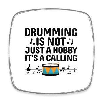 Drum Corps Marching Band Drum Corp Music Percussio - Viereckiger Kühlschrankmagnet - Weiß - Vorne