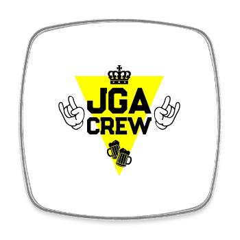 Bachelor Party Jga Crew Saying - Square fridge magnet - white - Front