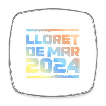 Lloret De Mar 2024 Bunt - Viereckiger Kühlschrankmagnet - Weiß - Vorne