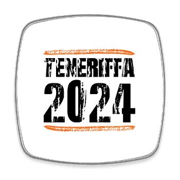 Tenerife 2024 Saying - Square fridge magnet - white - Front