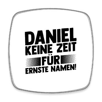 Vorname Daniel - Viereckiger Kühlschrankmagnet - Weiß - Vorne
