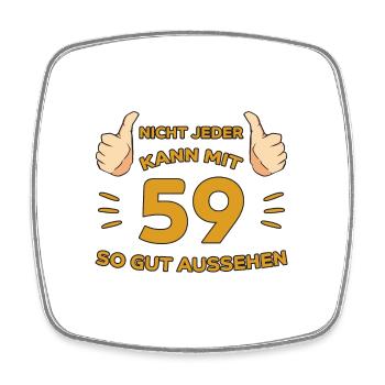 59. Geburtstag Geschenk 59 Jahre Jahrgang Geschenk - Viereckiger Kühlschrankmagnet - Weiß - Vorne