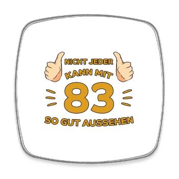 83. Geburtstag Geschenk 83 Jahre Jahrgang Geschenk - Viereckiger Kühlschrankmagnet - Weiß - Vorne