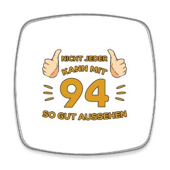 94. Geburtstag Geschenk 94 Jahre Jahrgang Geschenk - Viereckiger Kühlschrankmagnet - Weiß - Vorne