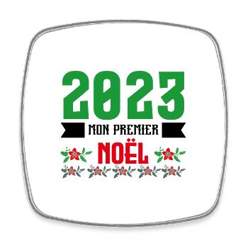 Mon Premier Noel 2023 - Magnet carré - blanc - Devant