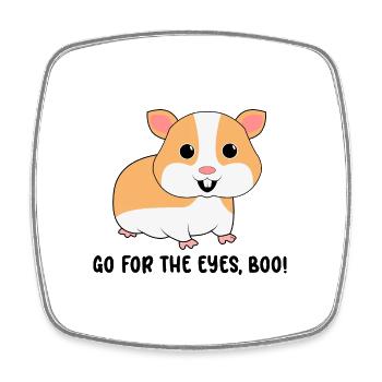 Go For The Eyes Boo Hamster Lover Hamster Owner Pe - Viereckiger Kühlschrankmagnet - Weiß - Vorne