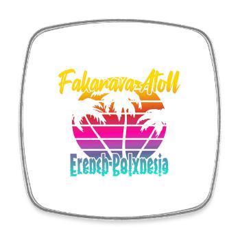 Fakarava Atoll - Square fridge magnet - white - Front