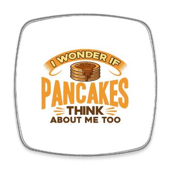 Pancakes Lovers Pancakes Pancakes Day - Square fridge magnet - white - Front