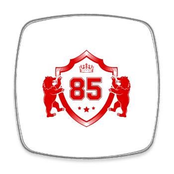 85 Nombre Armoiries - Magnet carré - blanc - Devant