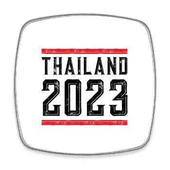 Thaïlande 2023 - Magnet carré - blanc - Devant