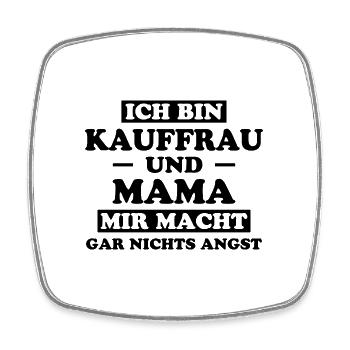 Kauffrau Spruch Verkäuferin Fun Kauffrau Geschenk - Viereckiger Kühlschrankmagnet - Weiß - Vorne