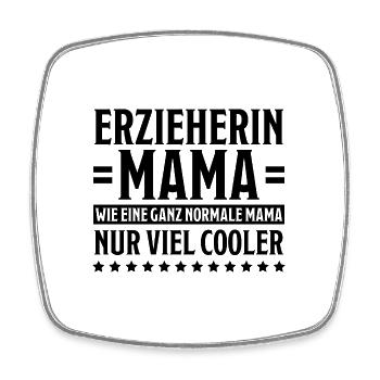 Erzieherin Spruch Job Lustiges Erzieherin Geschenk - Viereckiger Kühlschrankmagnet - Weiß - Vorne