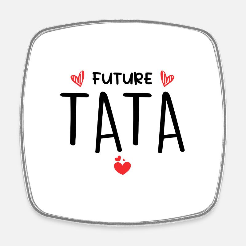 Future Tata Cadeau Pour Une Future Tante - Magnet carré - blanc