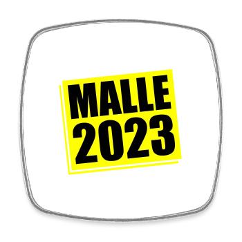 Malle 2023 Mallorca - Square fridge magnet - white - Front