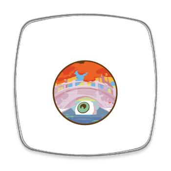 Funny Optometrist Pun Schlemm's Canal Eye - Viereckiger Kühlschrankmagnet - Weiß - Vorne